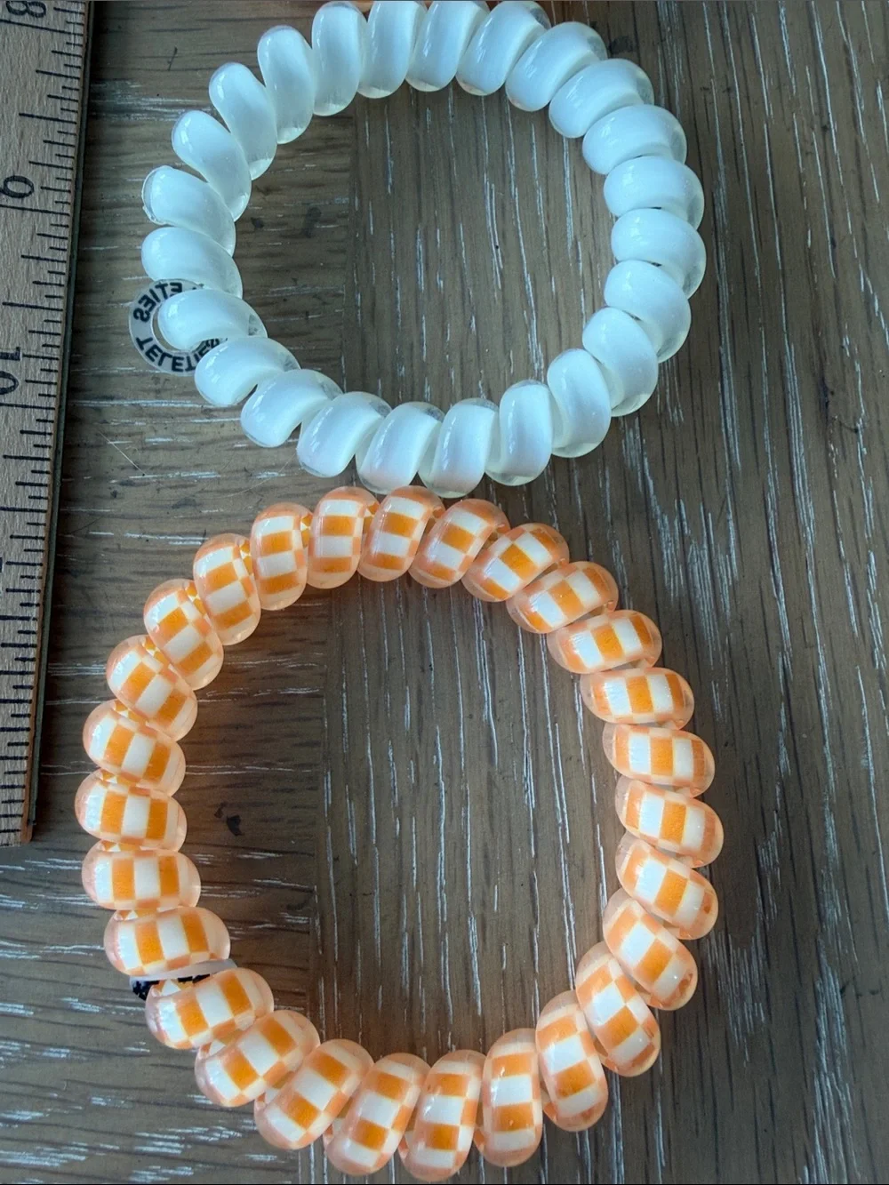 Piper K Rhinestone Football Hair Clip TELETIES Game Day Hair Ties Tennessee VOLS
